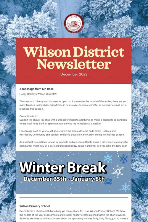 Wilson District Newsletter