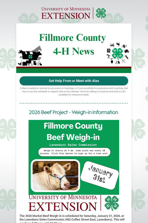 Fillmore County 4-H News