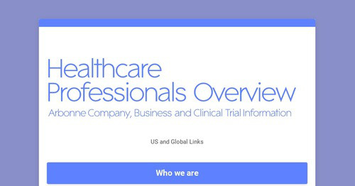 Healthcare Professionals Overview