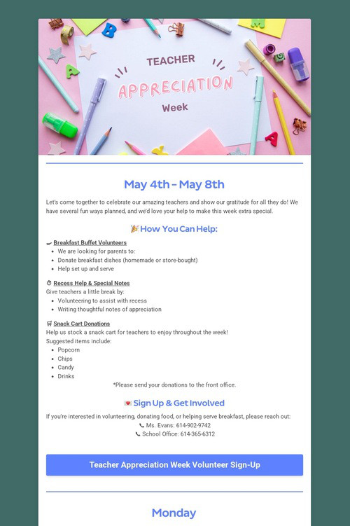 Teacher Appreciation Week 2026