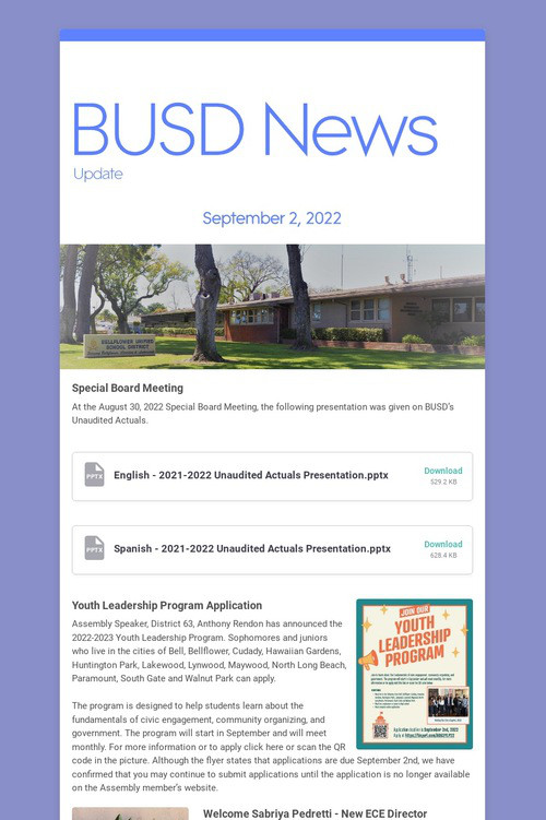 BUSD News