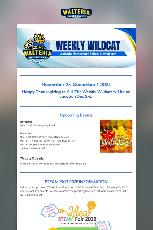 Weekly Wildcat