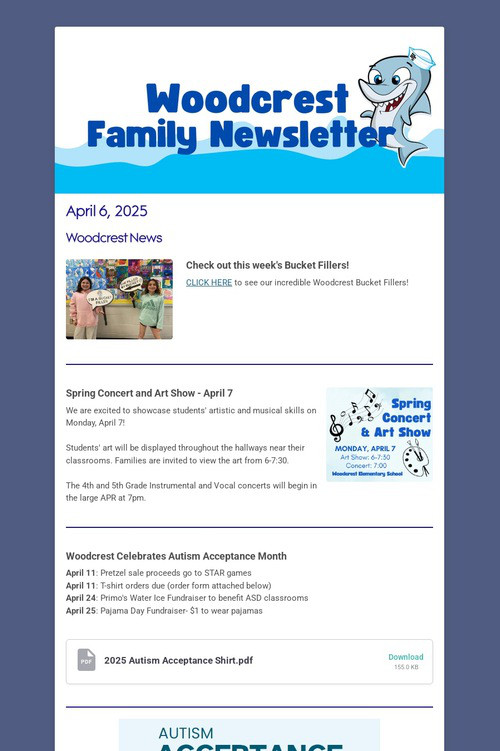 Woodcrest Family Newsletter