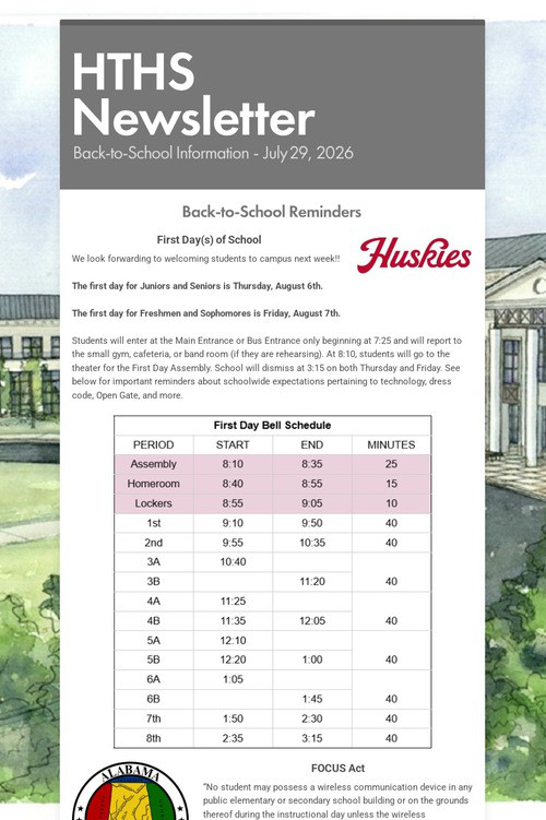 HTHS Newsletter