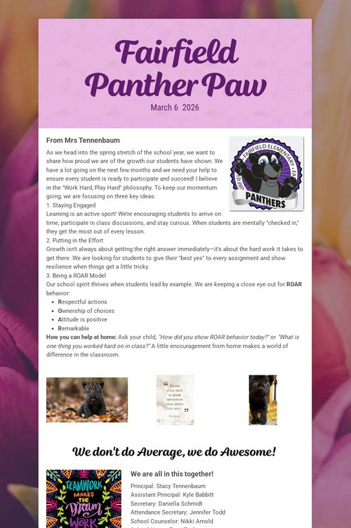 Fairfield Panther Paw