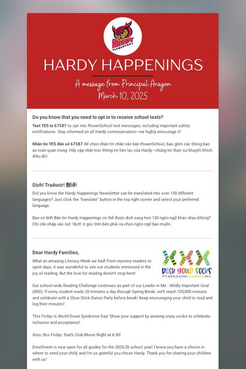 Hardy Happenings