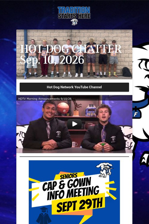 HOT DOG CHATTER Sep. 10, 2026