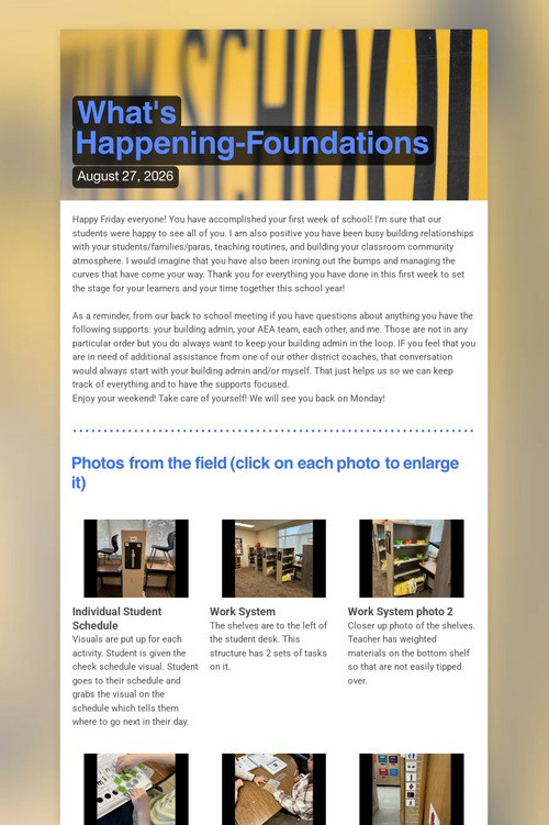 What's Happening-Foundations