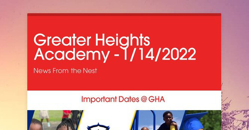 Greater Heights Academy - 1/14/2022
