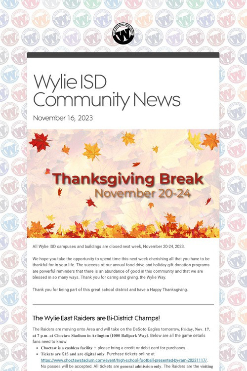 Wylie ISD Community News