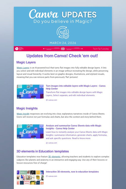 Canva Updates