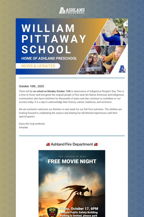 Ashland Preschool Update