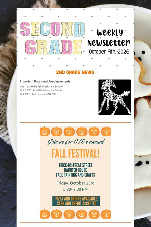 Weekly Newsletter 10/9