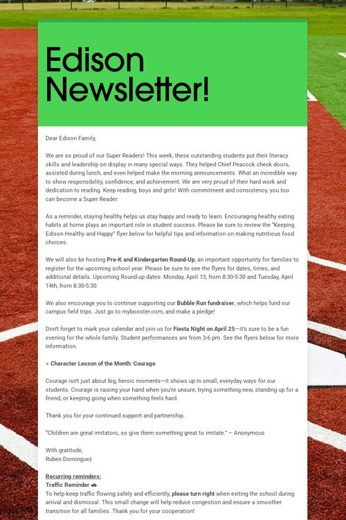 Edison Newsletter!