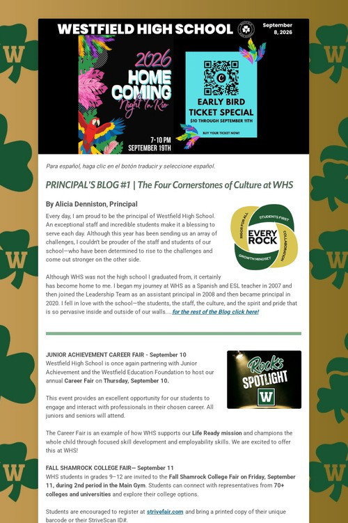 WHS Newsletter