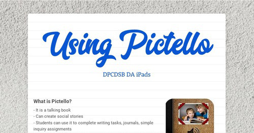 Picttello Example Design newsletters to spread the word online | Smore