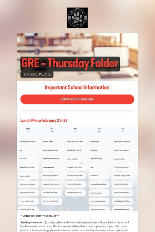 GRE - Thursday Folder