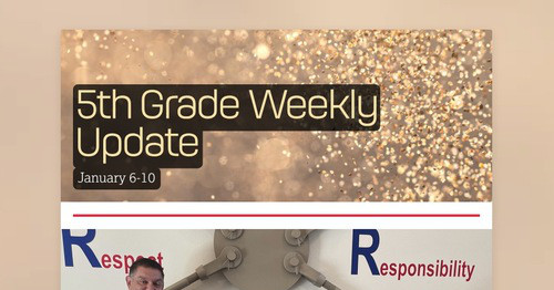 5th Grade Weekly Update