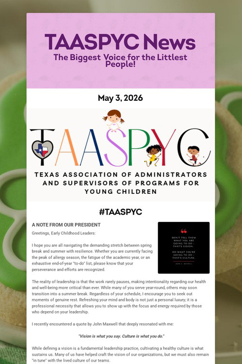 TAASPYC News