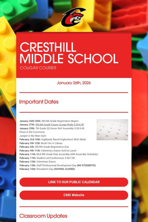 CRESTHILL MIDDLE SCHOOL