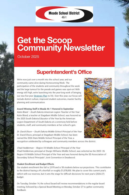 Get the Scoop Community Newsletter
