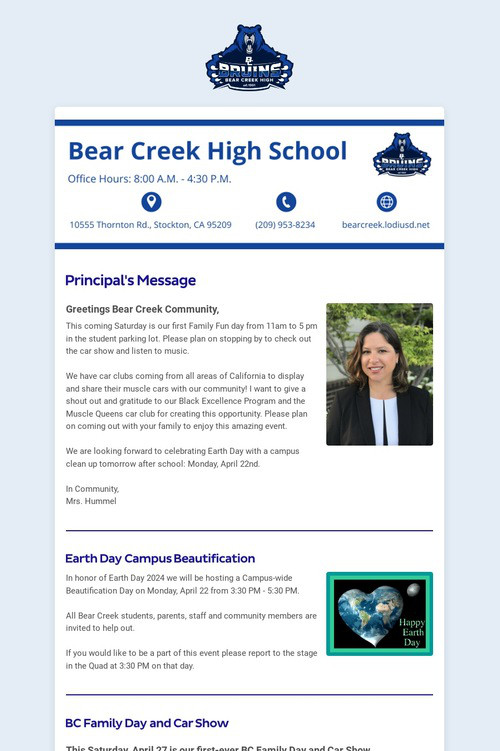 04/20/2024 BCHS Weekly Newsletter