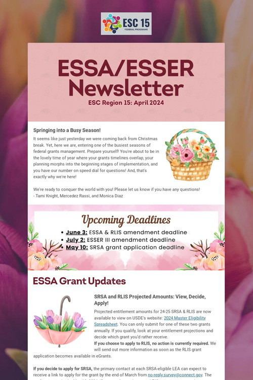 ESSA/ESSER Newsletter
