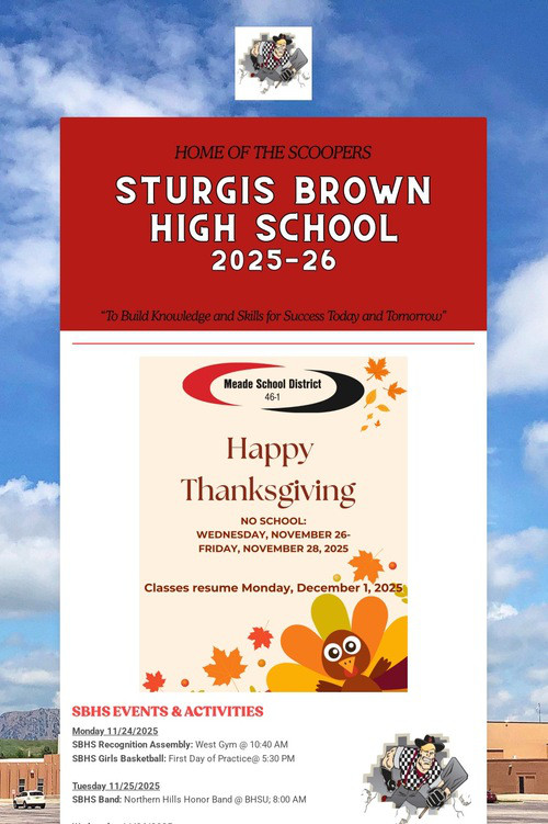 STURGIS BROWN HIGH SCHOOL