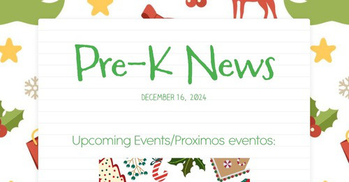 Pre-K News