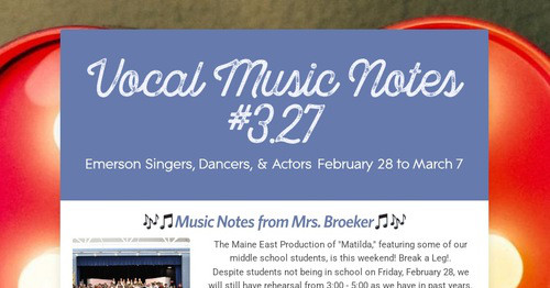 Vocal Music Notes #3.27