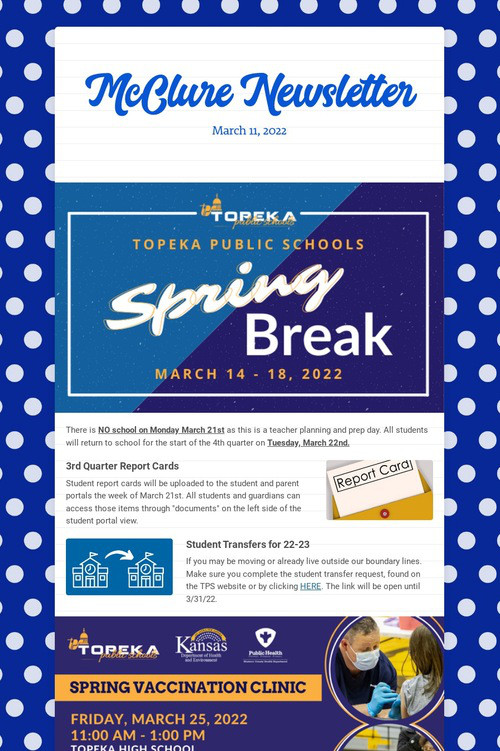 McClure Newsletter