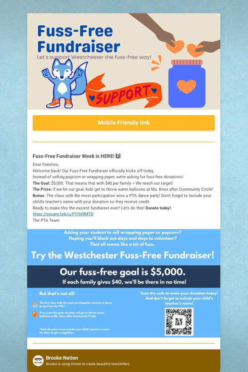 Fuss Free Fundraiser