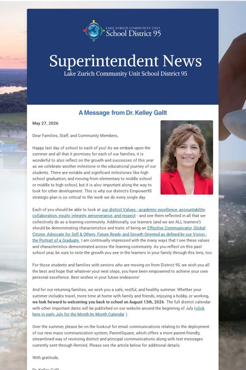 Superintendent News