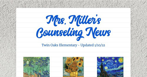 Mrs. Miller's Counseling News
