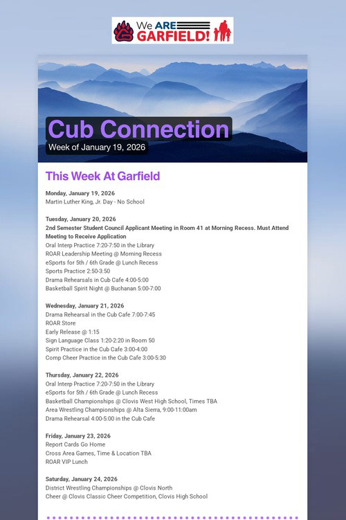 Cub Connection