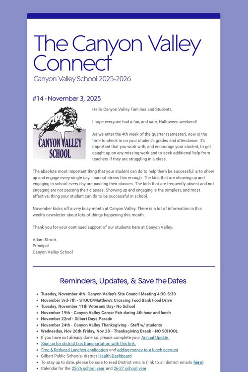 The Canyon Valley Connect