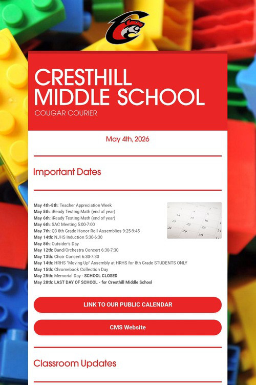 CRESTHILL MIDDLE SCHOOL