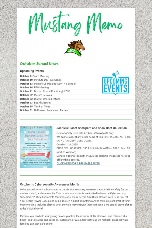 Mustang Memo