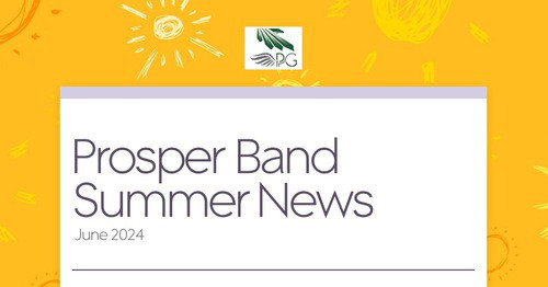 Prosper Band Summer News