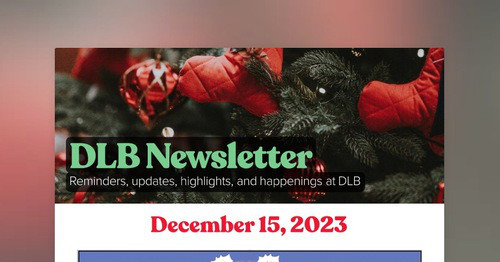 DLB Newsletter