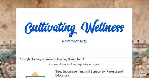 Cultivating Wellness