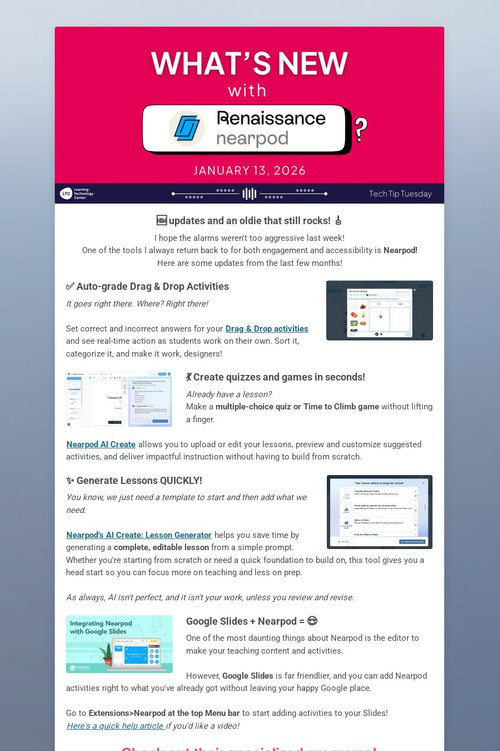 What's new with Nearpod?