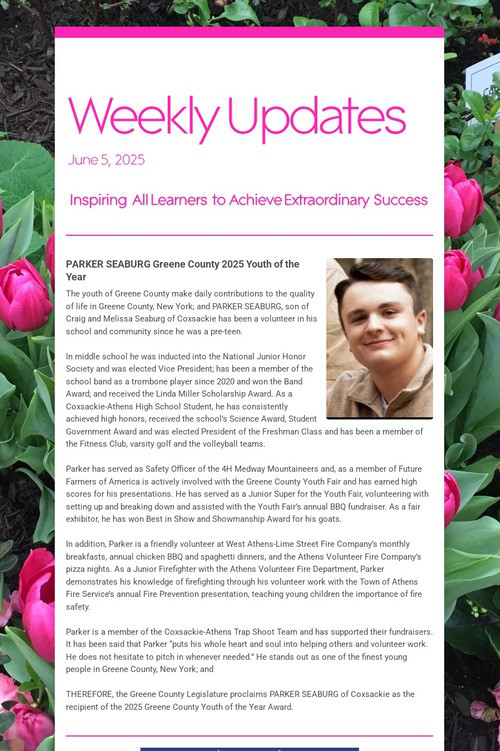 Weekly Updates