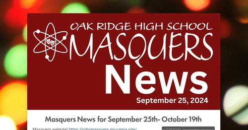 Masquers News