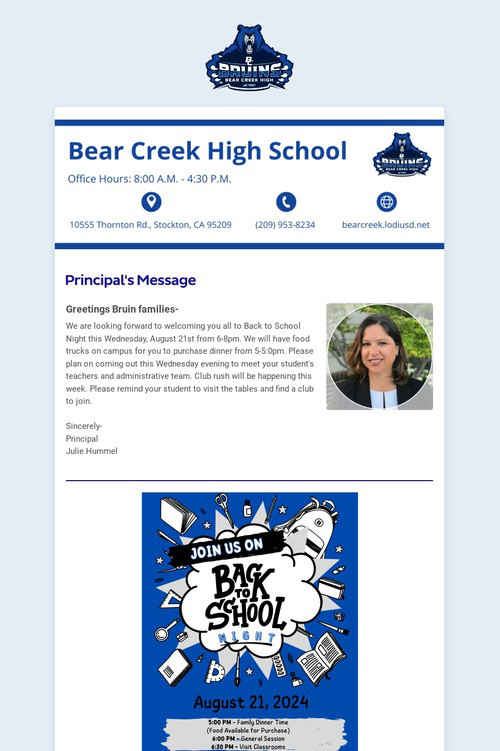 08/18/2024 BCHS Weekly Newsletter