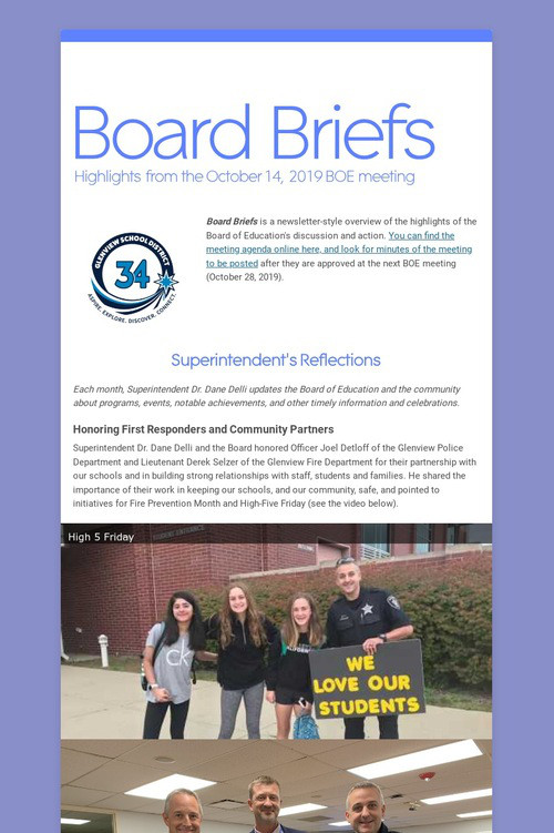 Board Briefs