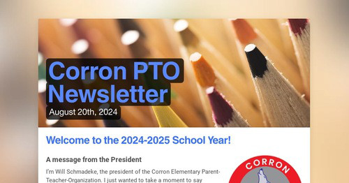 Corron PTO Newsletter