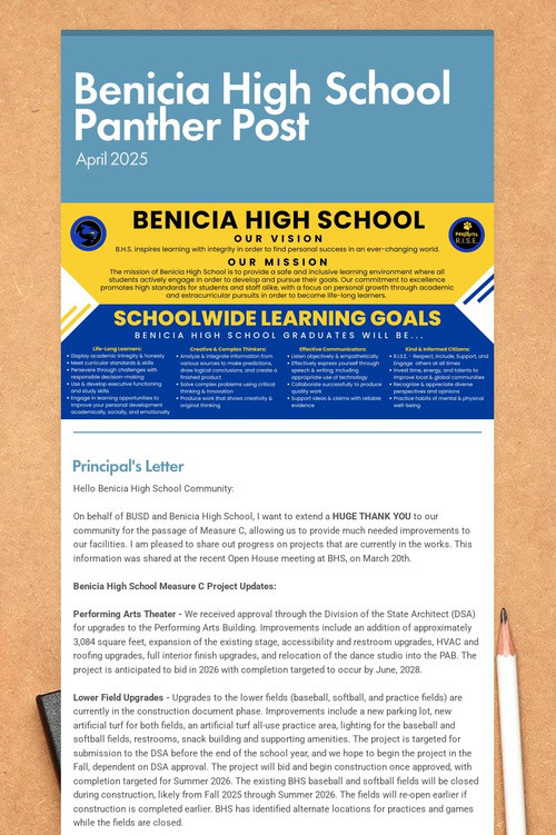 Benicia High School Panther Post