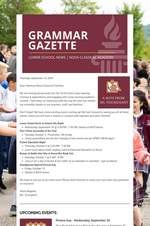 GRAMMAR GAZETTE
