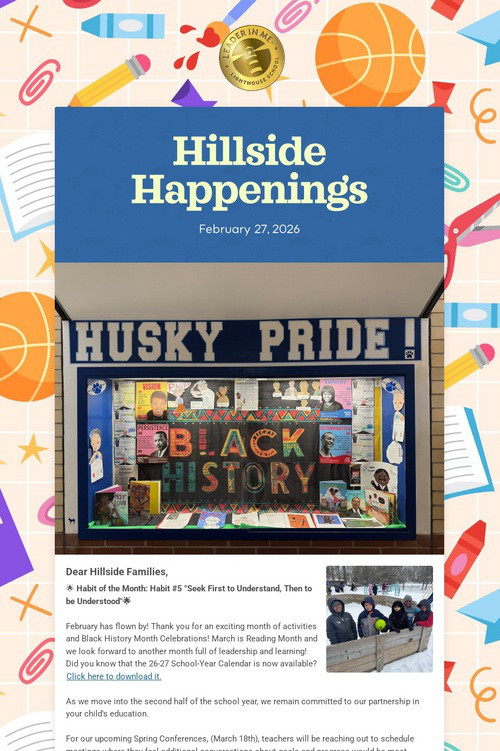 Hillside Happenings